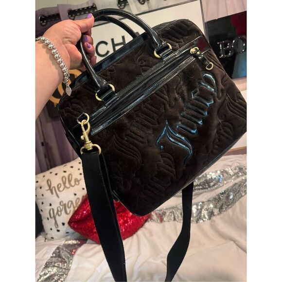 Vintage OG strawberry:fruit juicy couture laptop/computer messanger bag w/strap - Picture 4 of 8